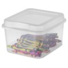 Sterilite FlipTop, Stackable Small Storage Bin with Hinging Lid, Plastic
