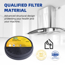 GOLDEN ICEPURE Activated Carbon Filter Cooker Hoods Compatible with Cooker Hood PKM Respekta MIZ 0023 Bomann KF 561 PKM CF110DU652, Ø 175mm, 2 Pieces
