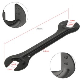CHANJIF 2 Sets 13/14/15/16mm Thin Bicycle Hub Cone Wrench Set Maintenance Removal Tool Spanner for Cycling