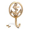 NKlaus Maritime Hook Anchor Brass Gold 8.5 x 13.5 x