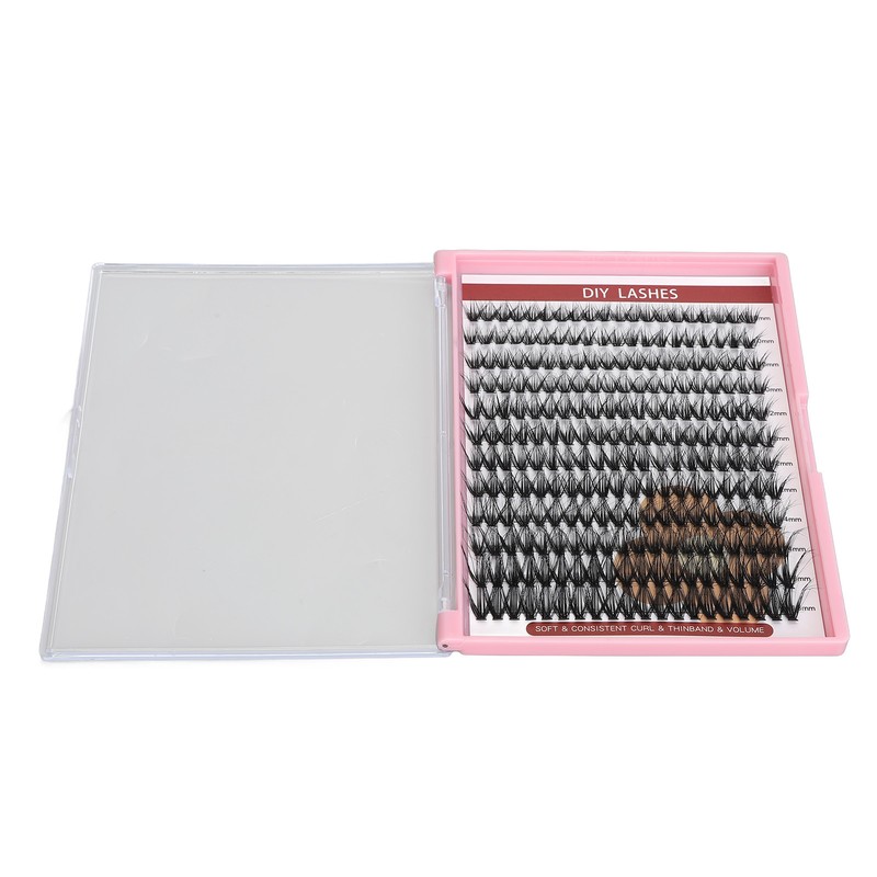 DIY Lash Extension Kit 240pcs Individual Eyelash 10‑16mm Clusters Eyelash