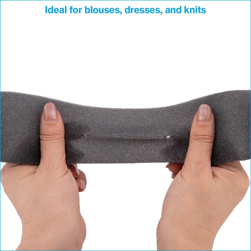 SSWBasics Gray Foam Hanger Covers - Pack of 100