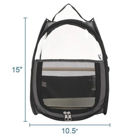 A4pet Bird Travel Carrier Parrot Carrier Transparent Breathable Bird Cage,Include Bottom Tray for Easy Cleaning