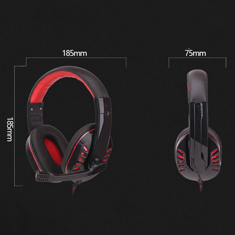 SY755MV Luminous Game Headphone Over-ear Gaming Headset with Microphone PC