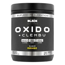 Black Supplements Oxido Nítrico + Clembu 500g Pre Entreno
