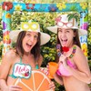 POPOYU 31Pcs Hawaii Summer Photo Props Kit,Inflatable Hawaii Photo Booth