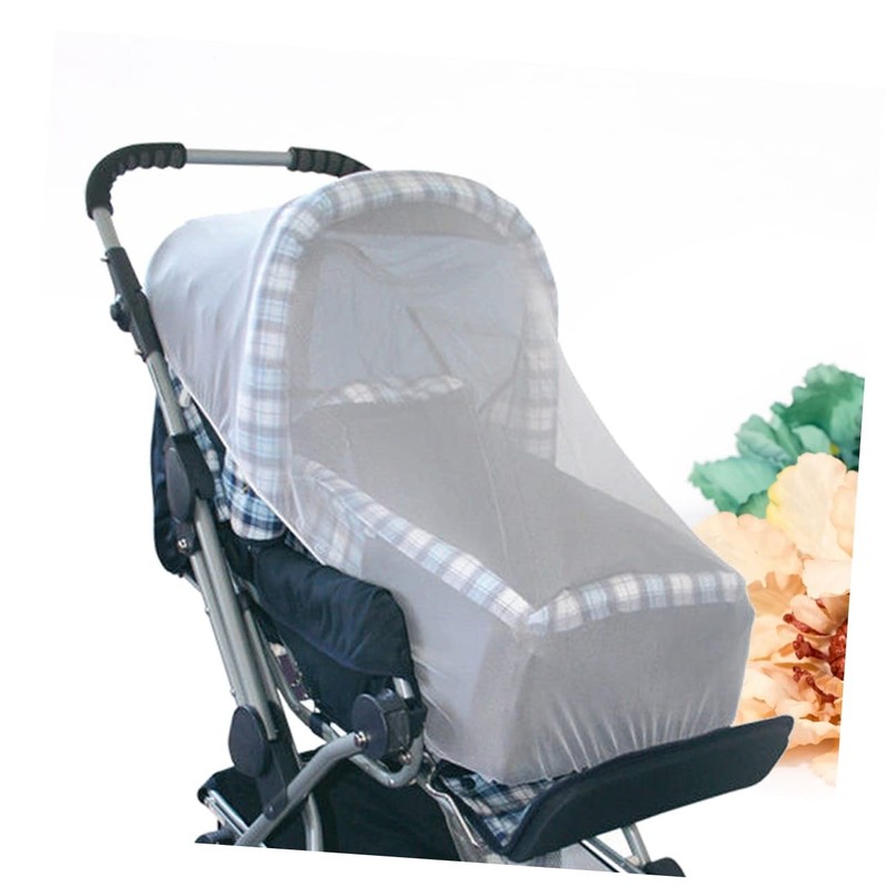 Totority Head Support Stroller Net Full Cover White Encryption Net
