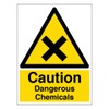 V Safety Caution Dangerous Chemicals - Portrait 150 x 200