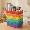 6 Pack Classroom Paper Basket, A4 Organizing Boho Trays for