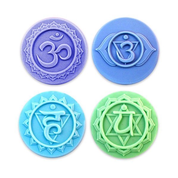 Milky Way Chakras 4 Soap Mold Tray - Melt and
