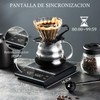 KUEIY - Báscula de café, báscula digital cocina, con pantalla