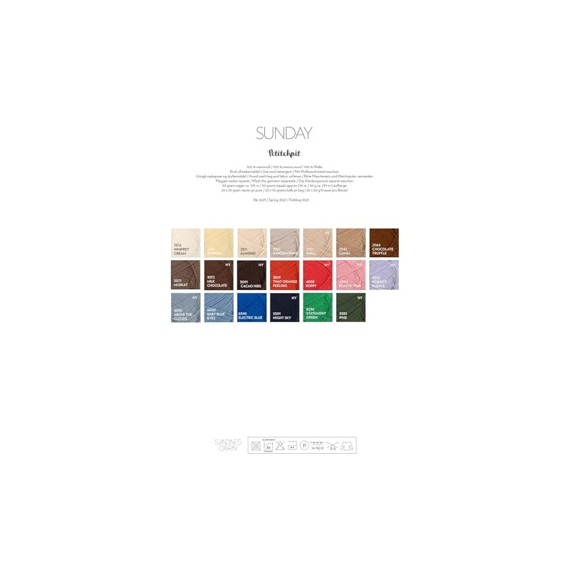SANDNES GARN Petiteknit Sunday – Colour: Cacao Nibs (3091) –