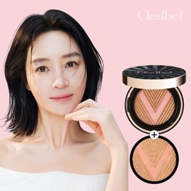 Cledbel (Cledbel)끌레드벨 글로우파워리프트V쿠션 블랙 21호 본품+리필 (Cledbel) Glow Power Lift V Cushion Black No.21 Refill + Case