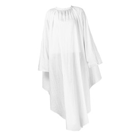WOONEKY 1pc Empty Matte Lip Tubes Anti Static Haircut Cape Salon Cape Hair Cutting Kits Hair Coloring Capes Hair Stylist Robe Cape for Hair Coloring White Clothing Fashion