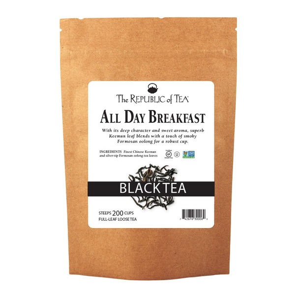 The Republic of Tea All Day Breakfast Full-Leaf Tea, 1 Pound / 200 Cups