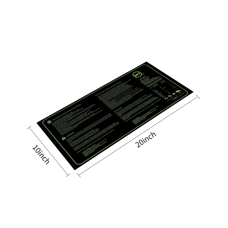 17.5W Seedling Heating Mat Waterproof Flowers Fruits Vegetables Digital Seedlings