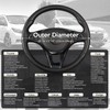 SEG Direct Car Steering Wheel Cover for Medium Standard Size