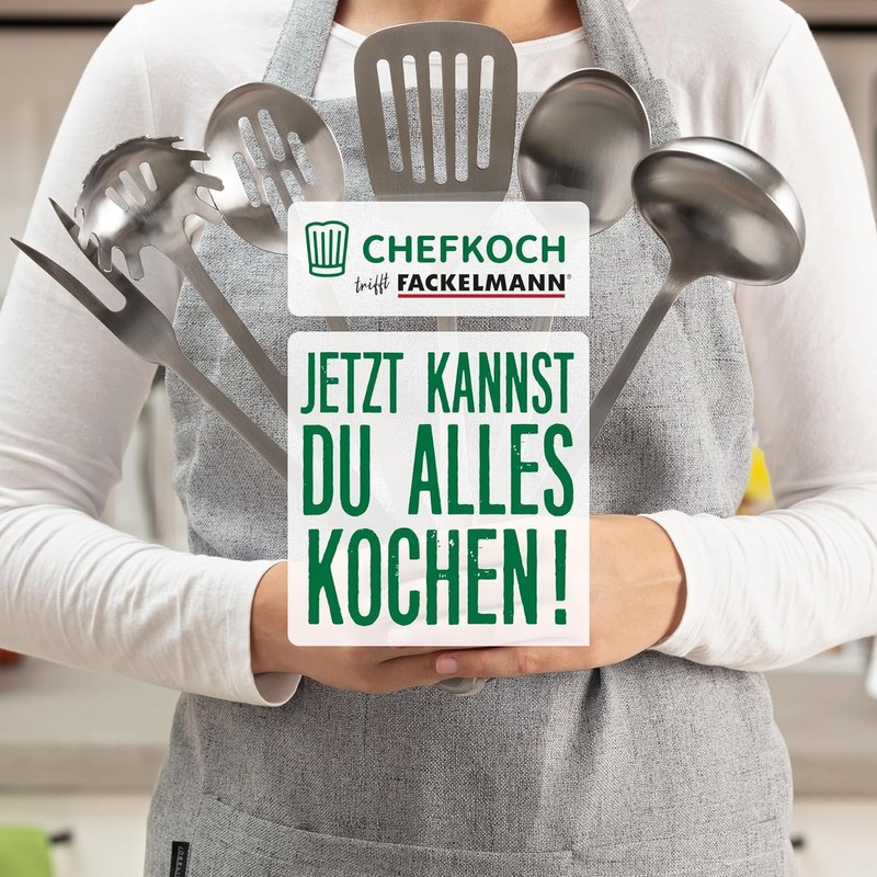 Chefkoch trifft Fackelmann Slotted Turner - Perfect for Turning Food,