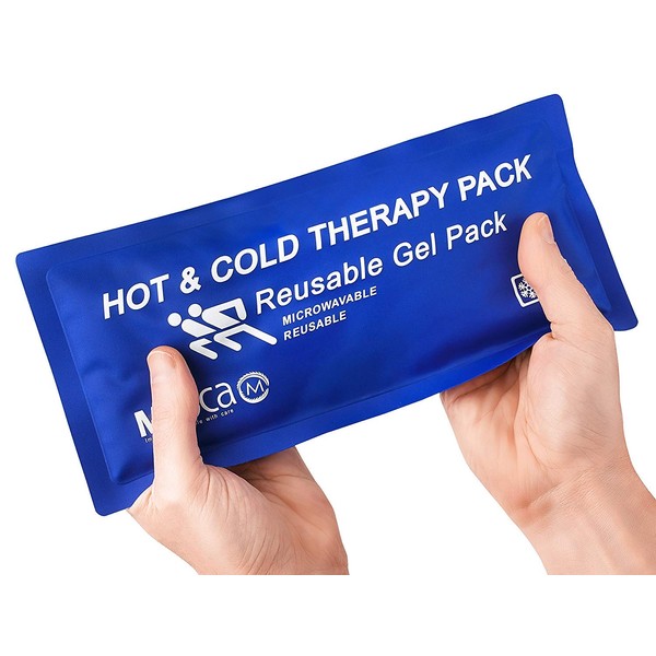 Reusable Hot Cold Compress for Pain Relief - 5" x 10", Soft & Comfortable Ice Pack for Injuries, Recovery, Knee, Shoulder Pain, Sprains, Migraines, Physical Therapy, Fast Joint and Muscle Pain Relief
