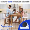 MÖBELHELD® Chair Leg Caps - [100% Transparent] Pack of 32