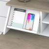 Bush Mayfield Desktop Organizer in Shiplap Gray / White -