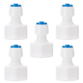 Pxyelec Anschluss Adapter für Wasserreiniger, 1/2PT auf 1/4 Zoll Rohr Schnellverbinder Wasserfilter Fitting Kühlschrankanschlusskit für RO Wasserfilter, 5 Stück