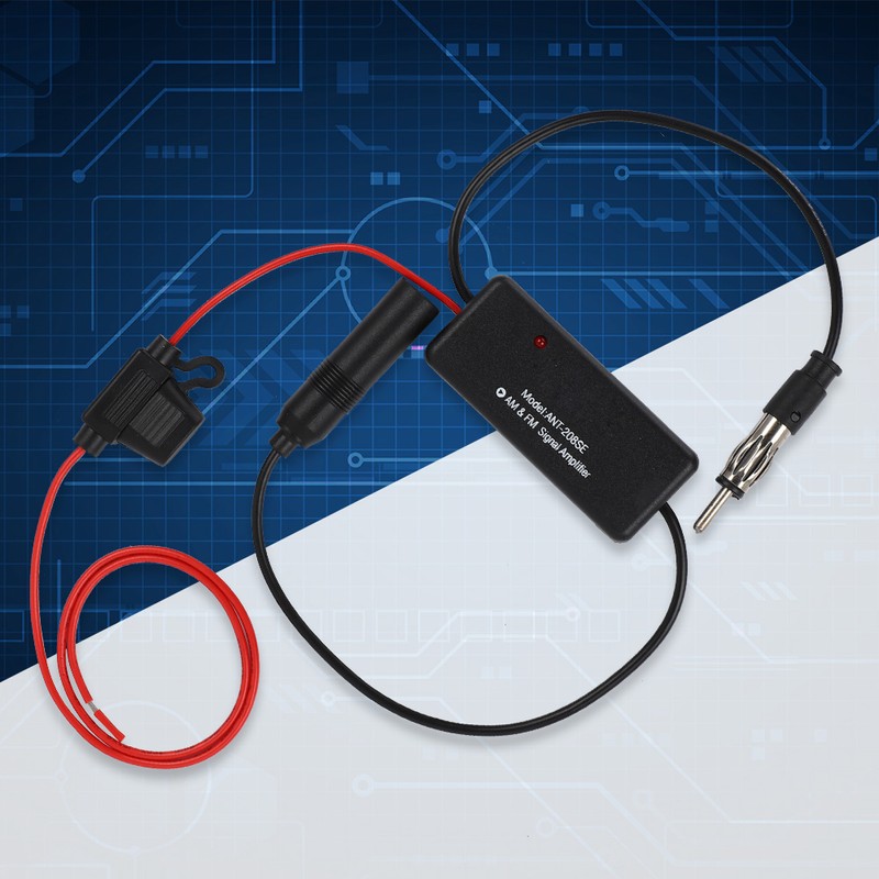 AM FM Radio Antenna Amplifier with Magnetic Ring and Strong