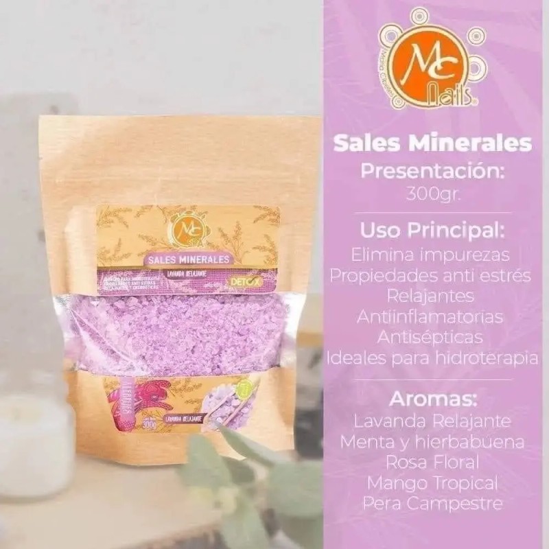 Sal Mineral Manicure & Pedicure , Aroma A Elegir ,