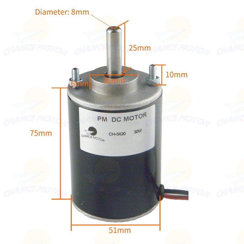 CHANCS Large Torque Gear Motor Holder CH-3420 Electric Motor 12V