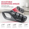 Knife Sharpeners for Kitchen, 5 Adjustable Sharpening Angle - Handheld
