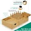 Bamboo Charging Station for Multiple Devices - Darfoo Wood Charging