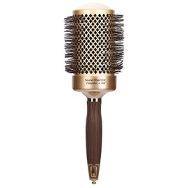 Olivia Garden Olivia Garden NanoThermic Ceramic + Ion Round Thermal Hair Brush NT-64 (2 3/4") Gold and Chocolate