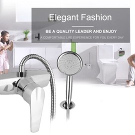 Zinc Alloy Single-Lever Wall Mounted Bathroom Faucet - Single Handle Hot and Cold Water Mixer Tap for Shower and Bathtub