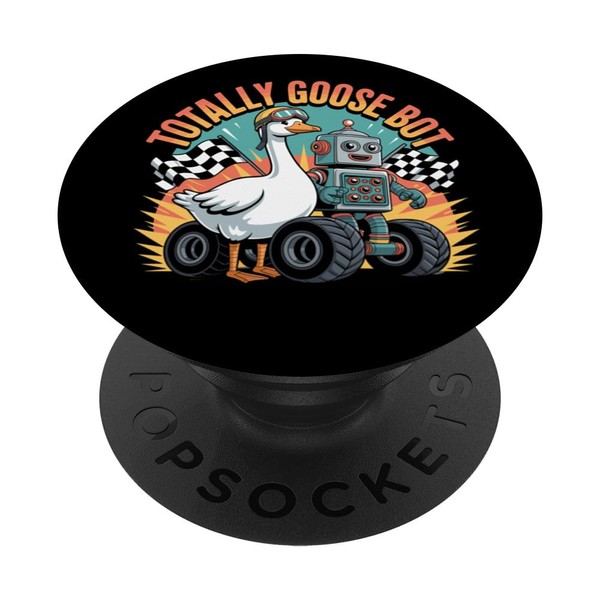 Goose Bot Robot Duck Funny STEM Racing Kids PopSockets Adhesive