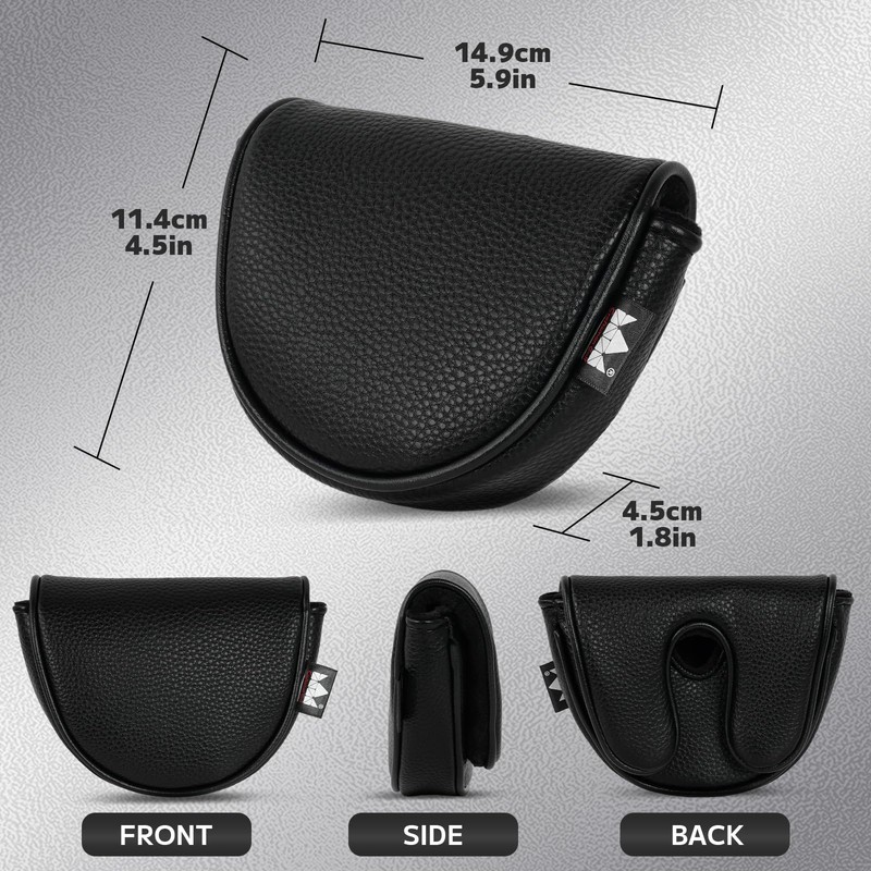 Craftsman Golf Black Mallet Center Shaft Putter Headcover for OZ.1