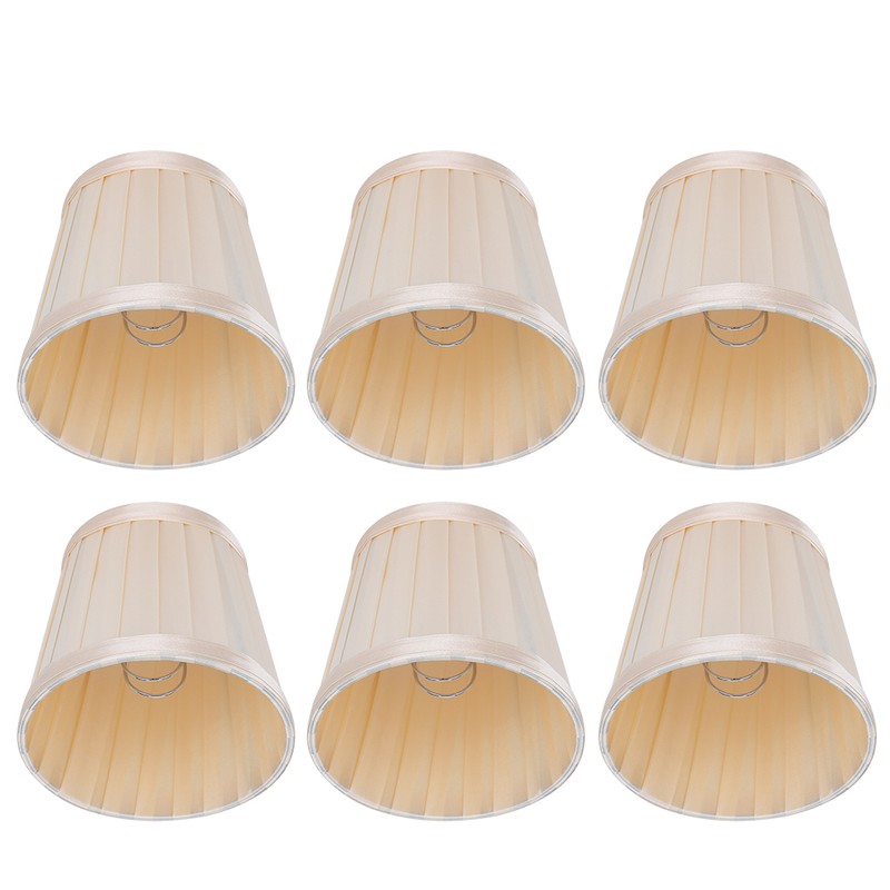 6PCS Modern Simple Chandelier Pendant Lamp Shade Cover Fabric Lampshade