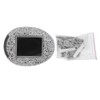 6Pcs Solar Powered LED Spot Lamp Resin Stone Lamp Warm