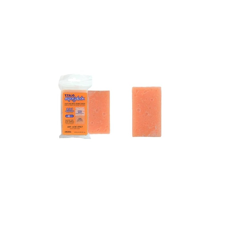 Esponjabon esponja+jabon 120gr con efecto anti-acne