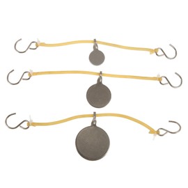 Parliky Steel Targets Rubber Band 3pcs Set Archery Target for Outdoor Training Compact and Portable