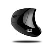 Adesso iMouse E90 - Wireless Left-Handed Vertical Ergonomic Mouse, Black
