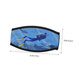 Kisangel Headband for diving goggles, diving accessories, sleeves for diving mask strap, strap for snorkel mask, mask strap, diving goggles, strap for diving masks, diving fabric