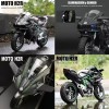 Xopexld Kawasaki H2r Miniatura Moto Metal Con Luz Y Sonido