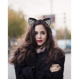 10 Orejas De Gato, Diademas Gato Estilo Cosplay Fiestas Regalos, Multicolor