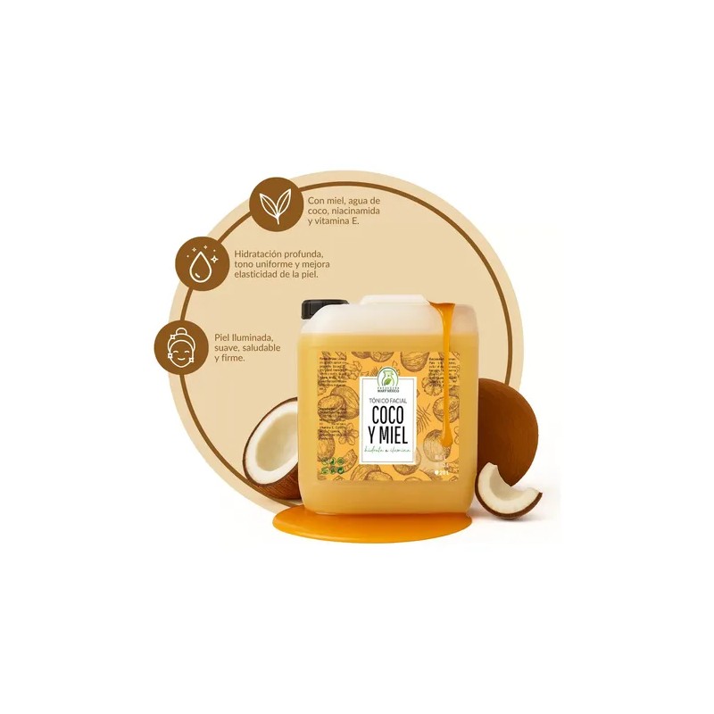 Tónico coco & miel orgánica 5 L, nutrición intensa y
