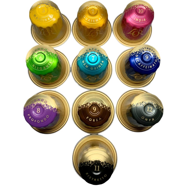 L’OR Nespresso Compatible Variety Pack Starter Set (50 drinks –