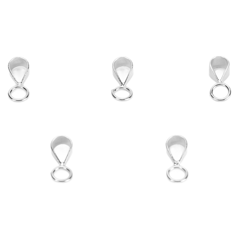 5pcs 925 Sterling Silver Bails DIY Exquisite Necklace Pendant Bails