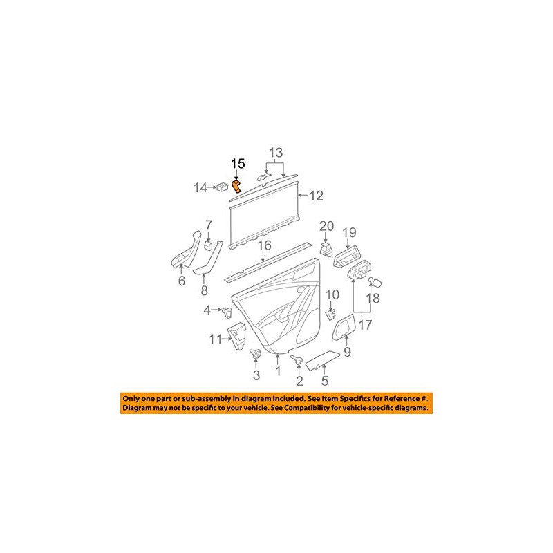 VW Original Hook Black - 3C9861337 1QB