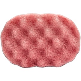 Rhubarb & Custard Exfoliating Soap Sponge - 250g - Moisturising Shea Butter - Sweet Scent - Vegan Friendly - Puddle of Wax - Made in The UK