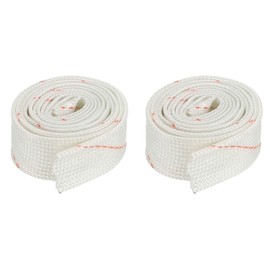 MECCANIXITY Fiberglass Heat Shield Sleeve 3ft x 0.47-in Insulation Protect Sleeving Pipe for Cable Wire Wrap, Pack of 2
