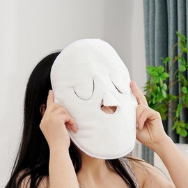 Microfiber Face Steam Towel for Pore Opening Face Towel - Strap Type 6ea